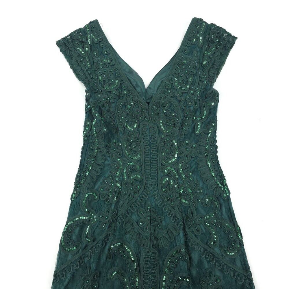 VINTAGE Sue Wong Bead Embellished Maxi Gown Romantic Feminine Ethereal Formal 4 - Picture 11 of 16